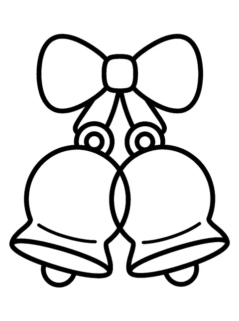 Christmas bells coloring page