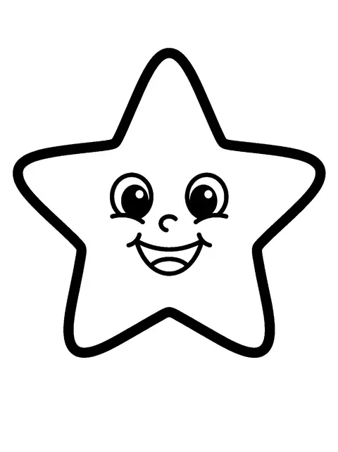 Christmas star coloring page