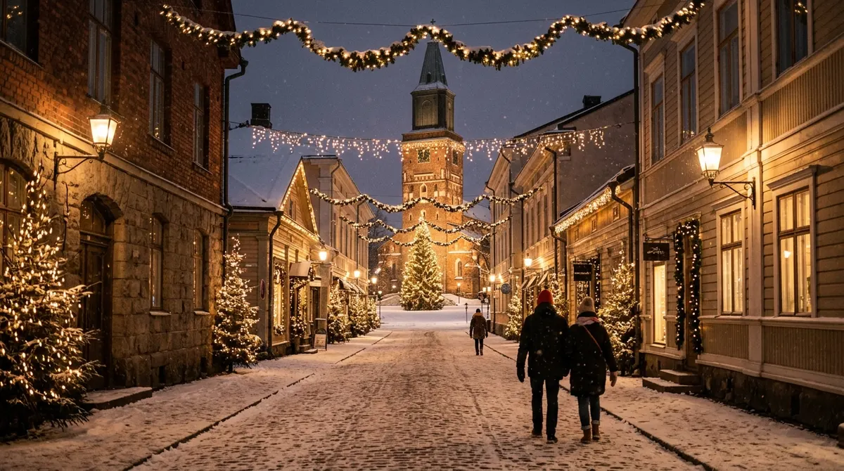 Turun Joulukatu ja Tuomiokirkon kuusi, Turku