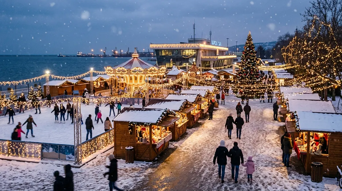 Varna Fun Port — коледен базар на Морска гара, Варна