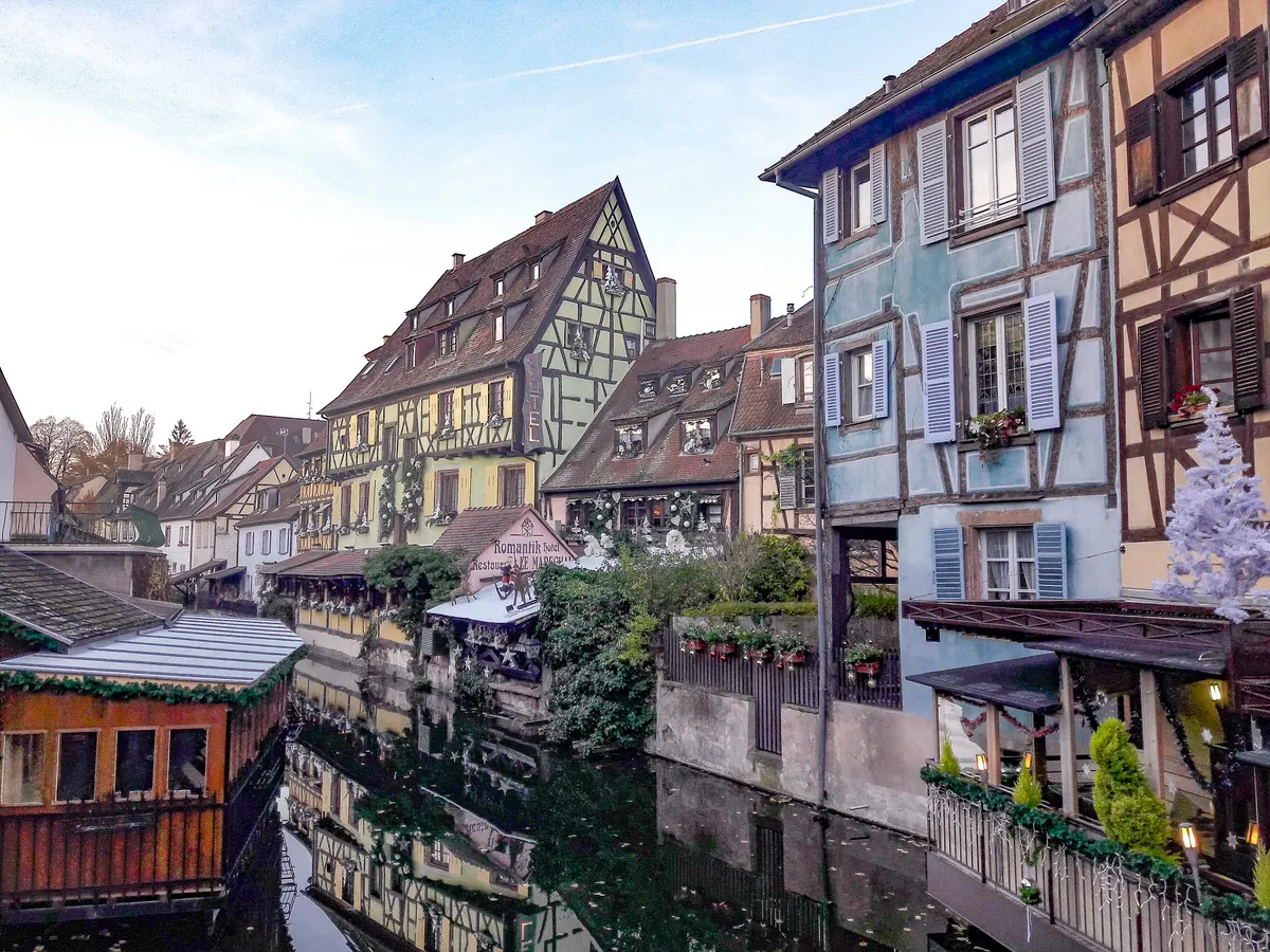 La Petite Venise de Colmar décorée pour Noël