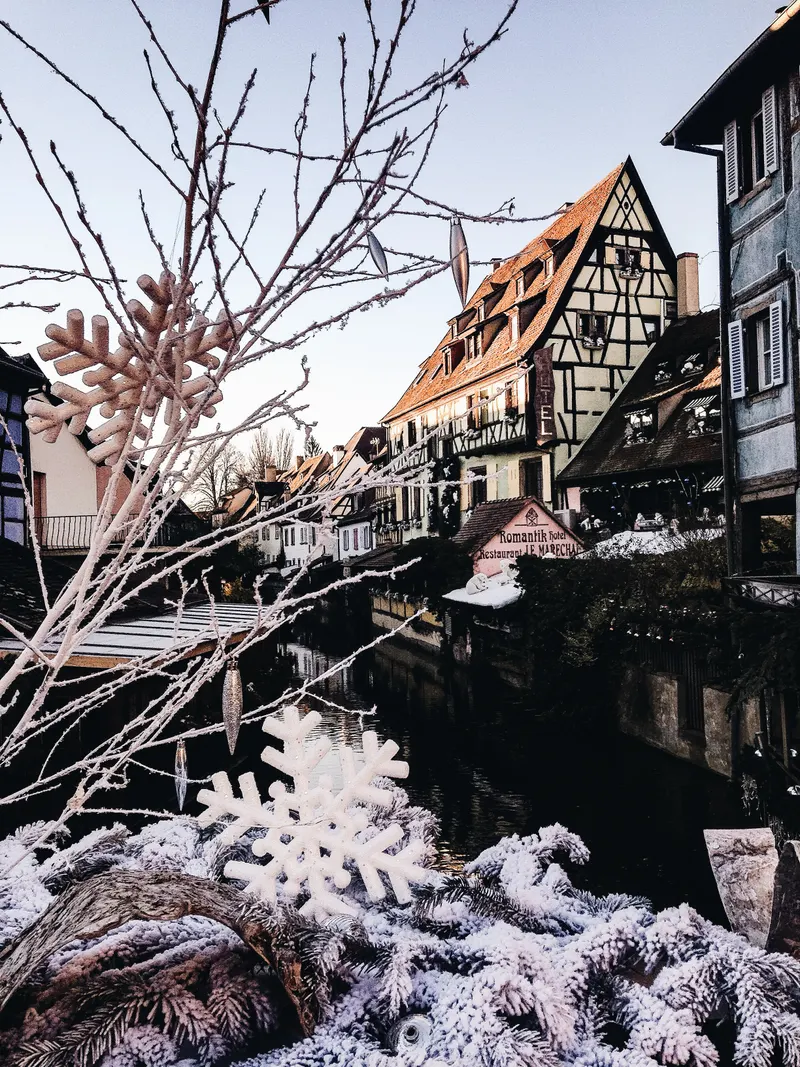 Canal de la Petite Venise à Colmar à Noël