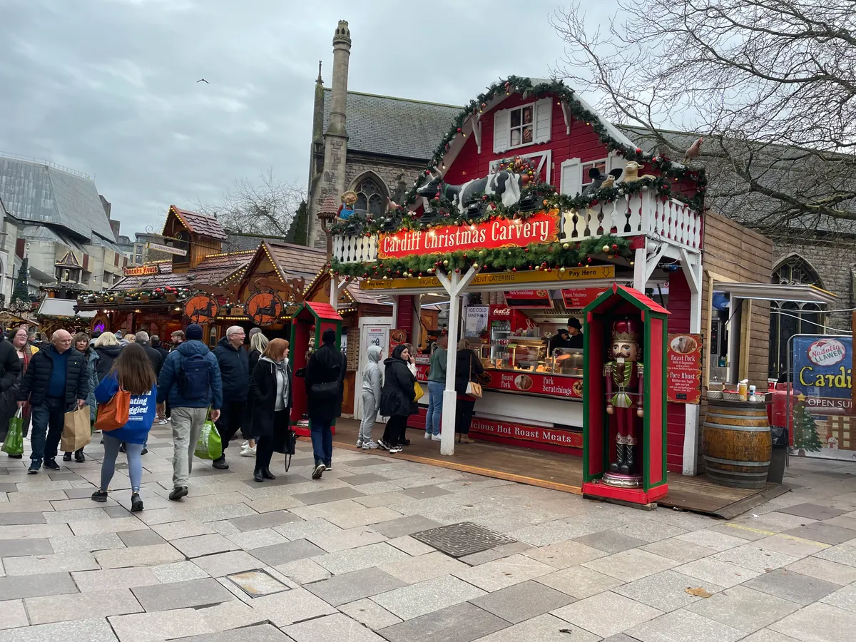 Festive chalet in the Cardiff Christmas Market