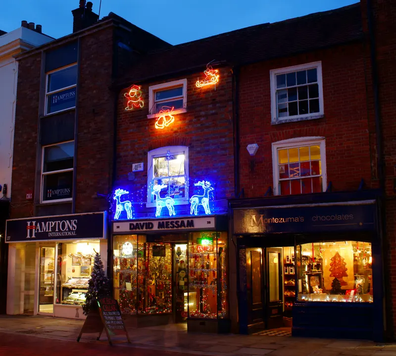 Christmas decorations in Chichester