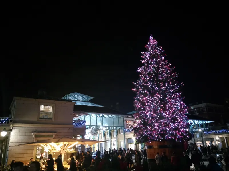 Christmas decorations in Covent Garden Market, 2017