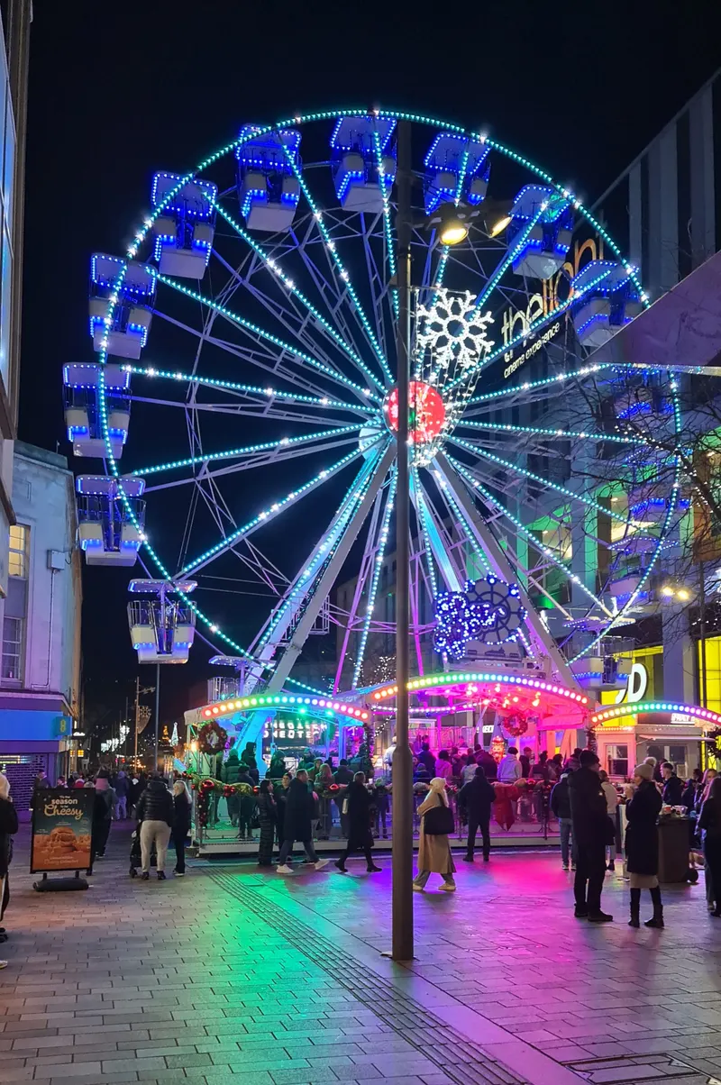 The Big Wheel at Sheffield Christmas Market on The Moor