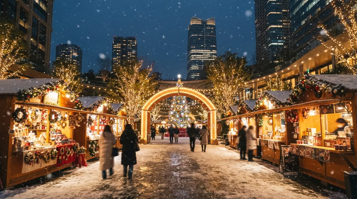 Azabudai Hills Christmas Market, Tokyo