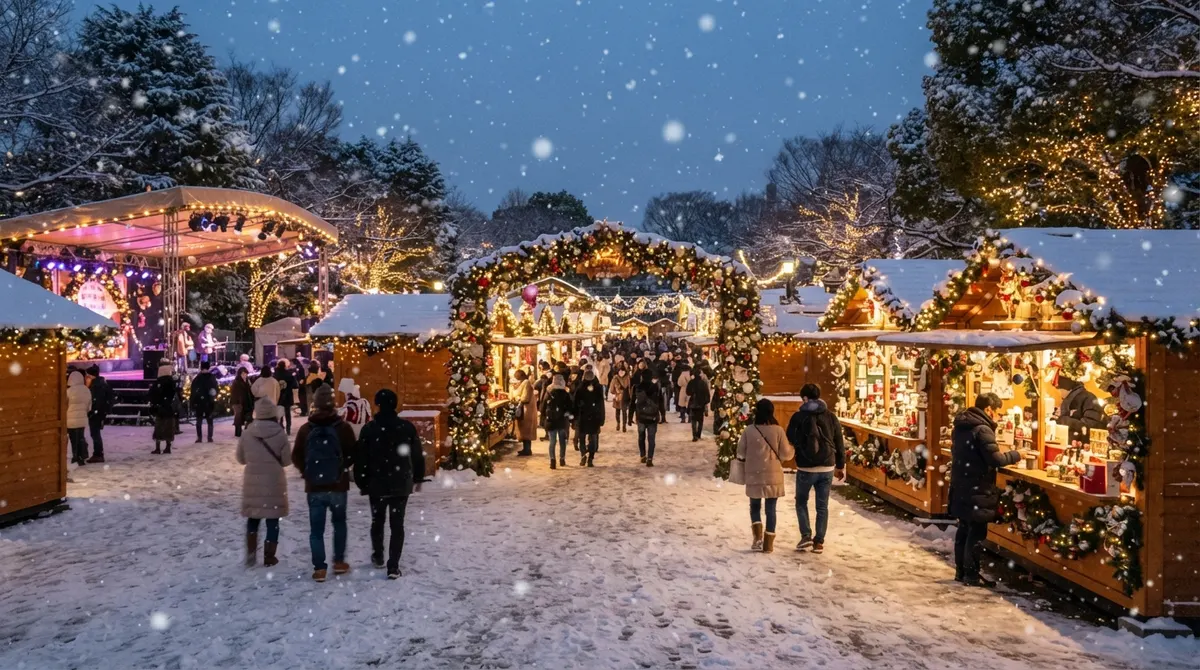 Tokyo Christmas Advent in Ueno Park, Tokyo