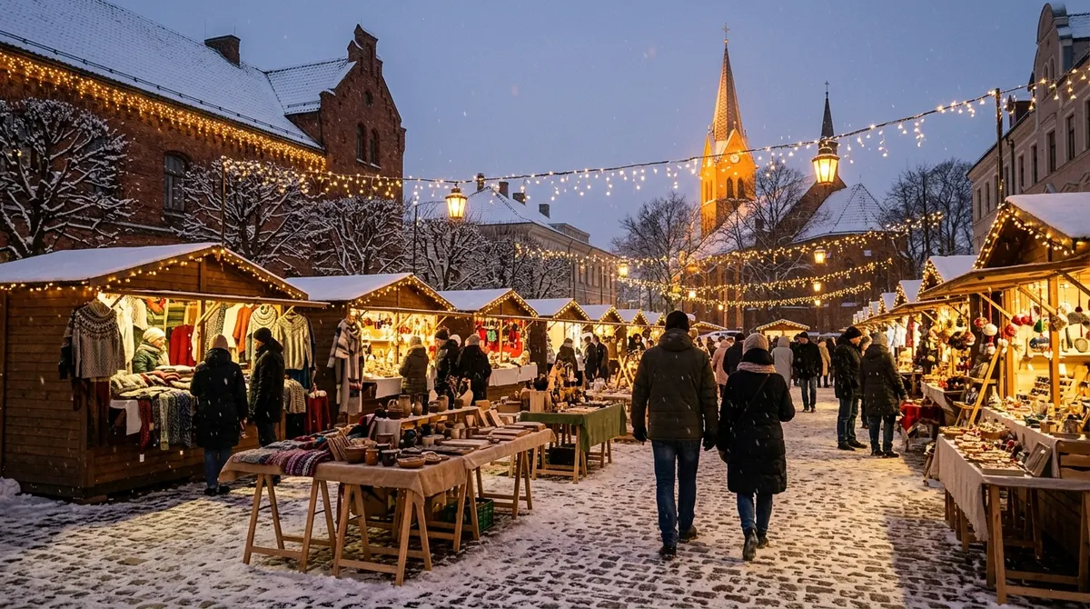 Ziemassvētku tirgus Annas tirgus laukumā, Liepāja