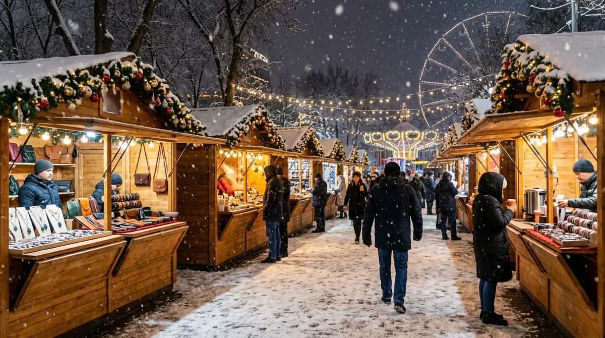 Новогодняя ярмарка в Central Park, Ташкент